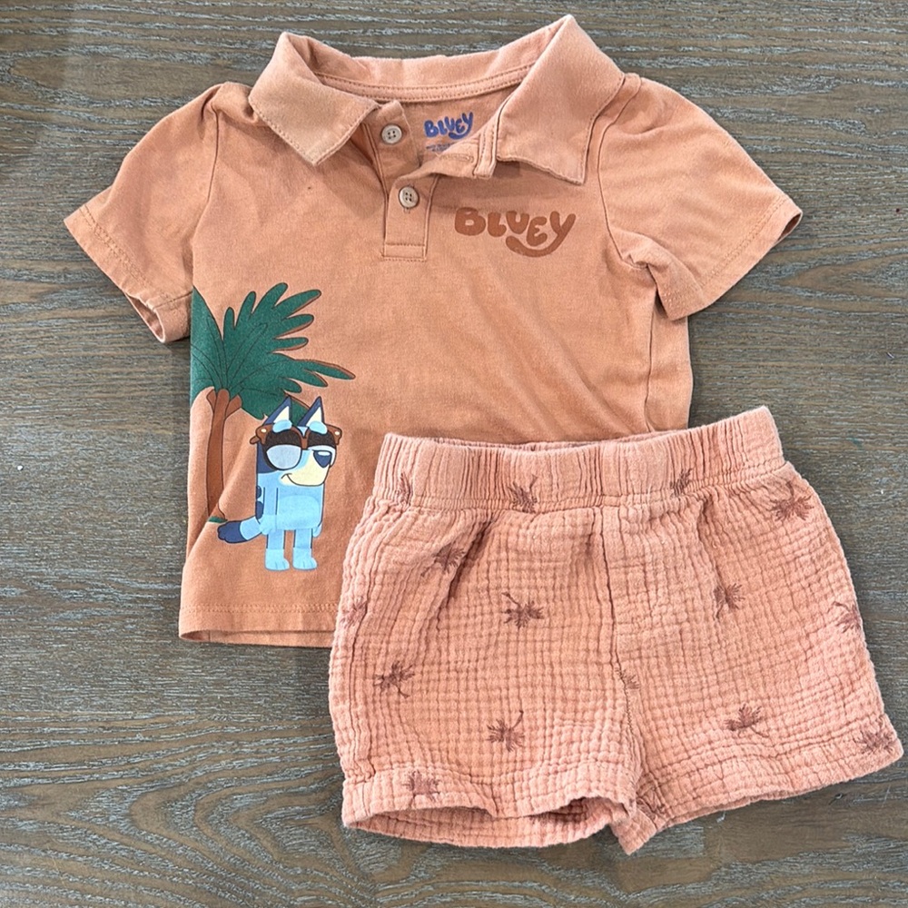 Casual Orange Polo Shirt with Soft Cotton Texture